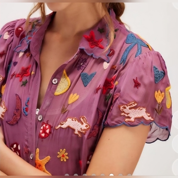 FREE PEOPLE Embroidered Dress, Size XS, S, Retail Price $637.00 USD - Picture 3 of 8